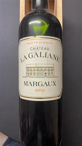 Bordeaux Margaux Château La Galiane 2010