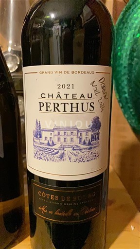 Bordeaux Côtes-de-bourg Château Perthus 2021