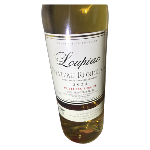 Burdeos Loupiac Château Rondillon Les Turons 2022