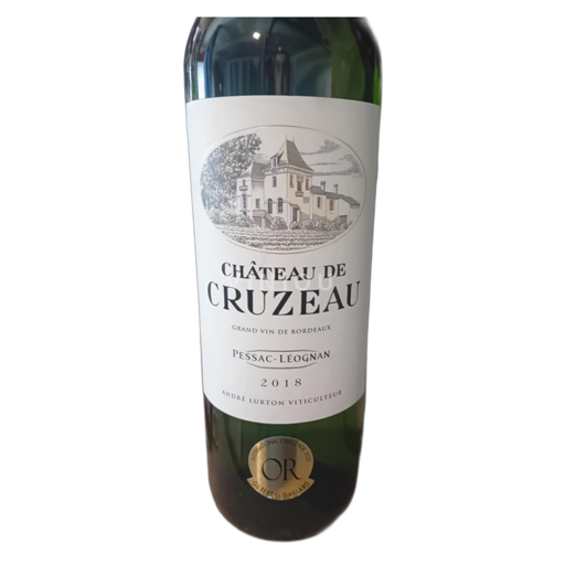 Burdeos Pessac-Léognan Château de Cruzeau 2018