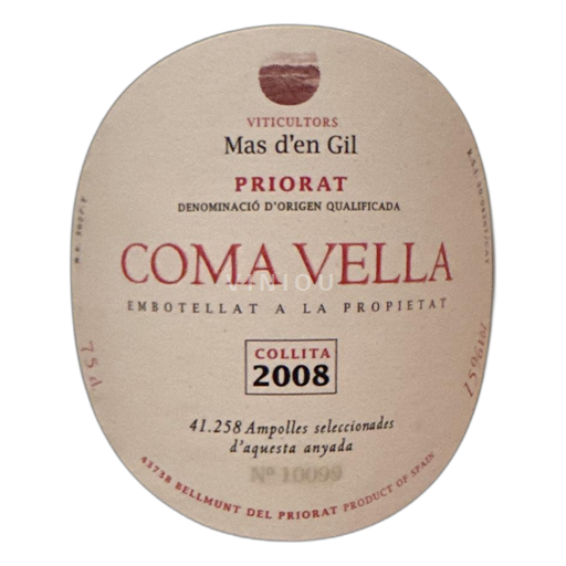 Catalonia Priorat Mas d'en Gil Coma Vella 2008