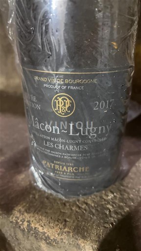 Borgoña Mâcon y Mâcon-villages Patriarche Les Charmes 2017