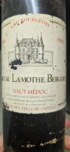 Bordeaux Haut-Médoc Château Lamothe Bergeron 1995
