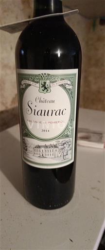 Bordéus Lalande-de-Pomerol Château Siaurac 2014