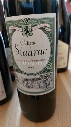 Bordeaux Lalande-de-pomerol Château Siaurac 2014