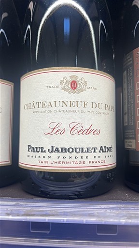 Rhônedalen Châteauneuf-du-Pape Paul Jaboulet Aîné Les Cèdres Icke årgångsbetecknad