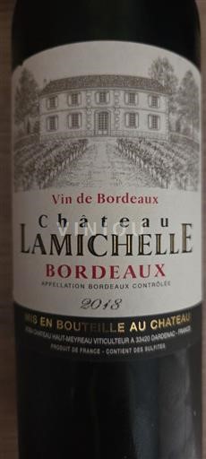 Bordeaux Château Lamichelle 2018