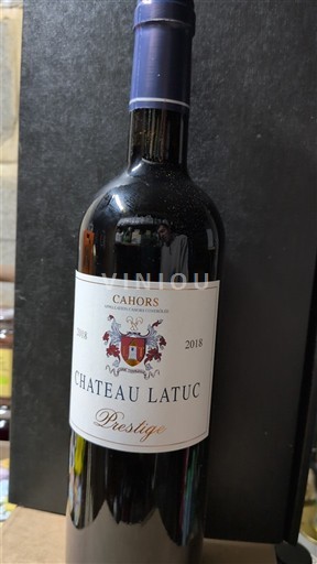 Tây Nam Cahors Château Latuc Prestige 2018