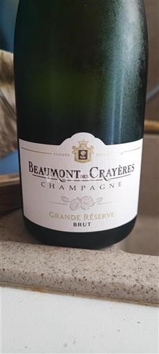 Champaña Champán Beaumont des Crayères Grande Réserve Sin añada