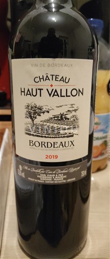 Bordeaux Château Haut Vallon 2019