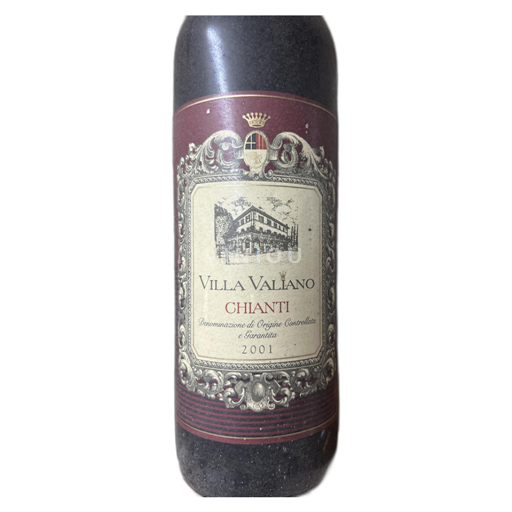Vin Rouge sec Villa Valiano 2001 Italie Toscane Chianti DOCG