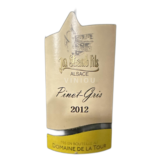 Alsace Pinot Grigio Jo. Straub Fils - domaine de la tour Pinot Gris 2012
