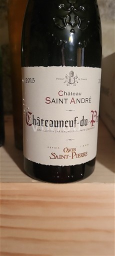 Vallée du Rhône Châteauneuf-du-pape Château Saint André 2015