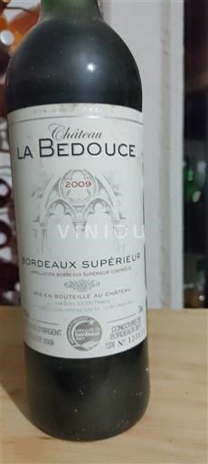 Bordeaux Bordeaux Supérieur Chateau la bedouce 2009