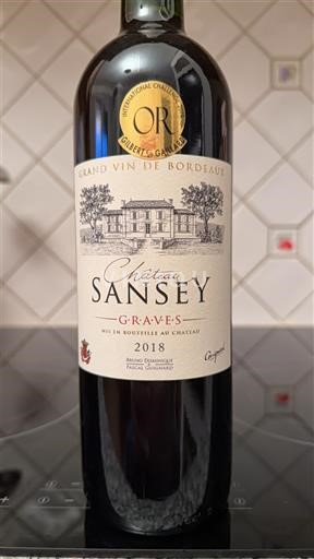 Bordeaux Graves Château Sansey 2018