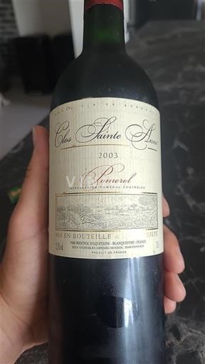 Burdeos Pomerol Clos Sainte-Anne 2003