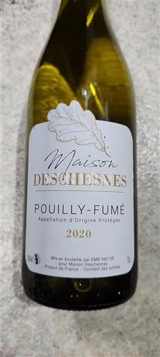 Vin Blanc sec Maison Deschesnes 2020 France Vallée de la Loire Pouilly-fumé AOC