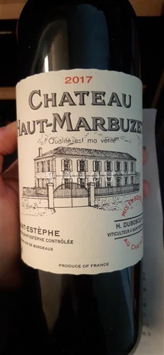 Bordéus Saint-Estèphe Chateau Haut-Marbuzet 2017