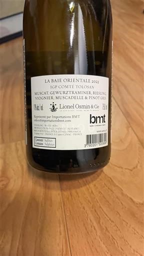 South West Comté Tolosan Lionel Osmin & Cie La Baie Orientale 2023
