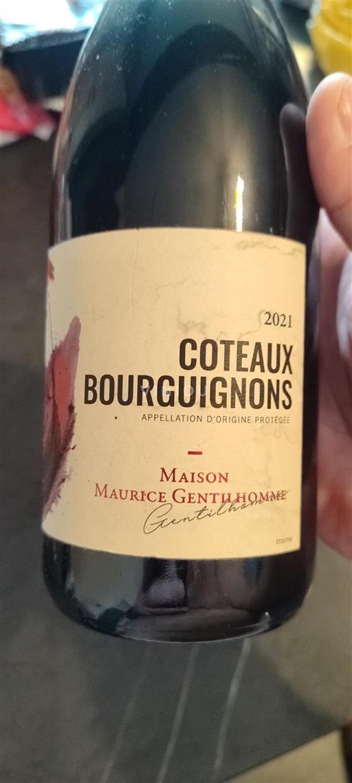 Borgogna Coteaux borgognoni Maison Maurice Gentilhomme 2021