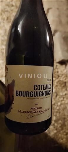 Burgundija Бургундска котерна вина Maison Maurice Gentilhomme 2021