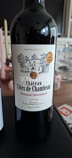 Bordeaux Montagne-Saint-Émilion Château Côtes de Chambeau 2019