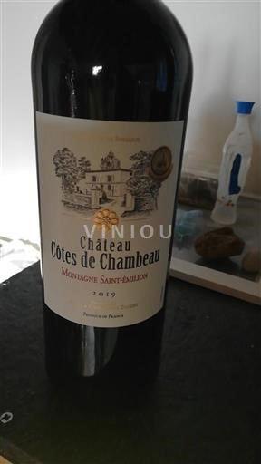 Bordeaux Montagne-Saint-Émilion Château Côtes de Chambeau 2019