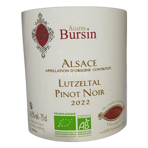 Alsácia Não especificado Agathe Bursin Lutzeltal Pinot Noir 2022