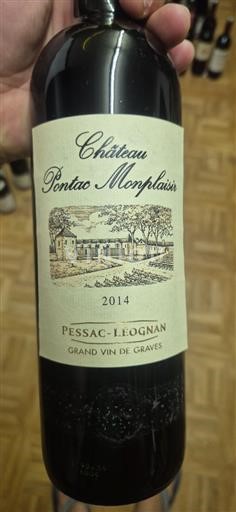Bordeaux Pessac-Léognan Château Pontac Monplaisir 2014