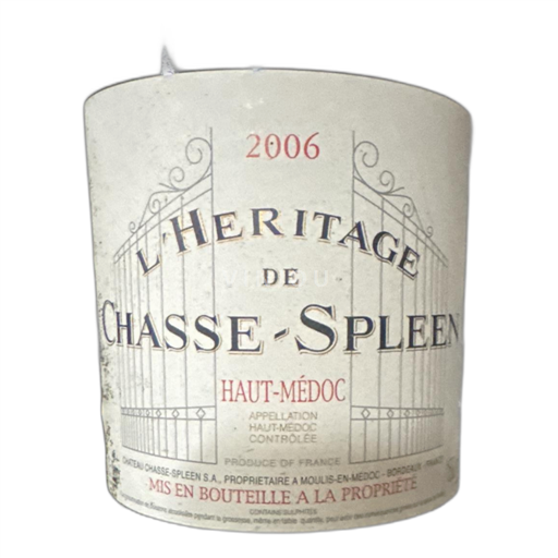 Burdeos Haut-Médoc Chasse-Spleen L'Héritage 2006