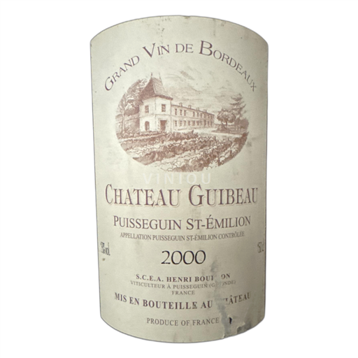 Bordeaux Puisseguin-saint-émilion Château Guibeau 2000