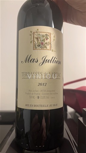 Vina Rouge sec Mas Jullien 2012 Francija Langvedok Terrasses-du-Larzac AOC