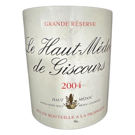 Bordeaux Haut-Médoc Le Haut-Médoc de Giscours Grande Réserve 2004
