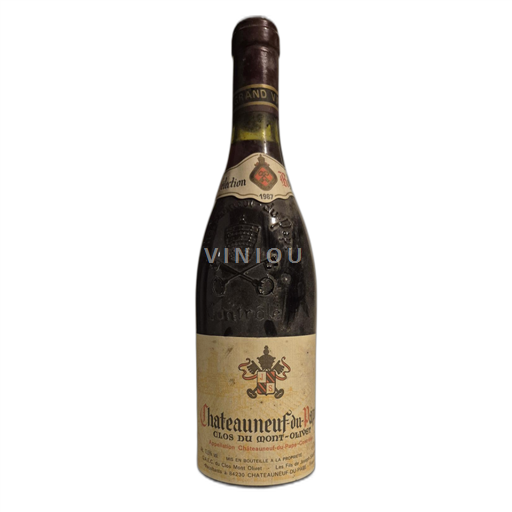 Rhônen laakso Châteauneuf-du-Pape Clos du Mont-Olivet 1987