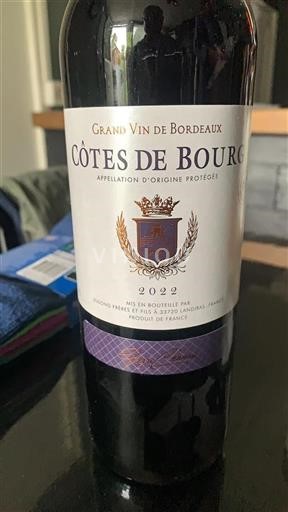 Bordeaux Côtes-de-bourg Dulong Frères et Fils 2022