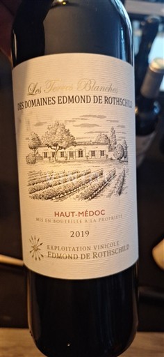 Bordeaux Haut-Médoc Domaines Edmond de Rothschild Les Terres Blanches 2019