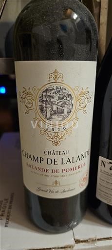 Bordeaux Lalande-de-pomerol Château Champ de Lalande 2020