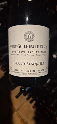 Languedoc-Roussillon Saint-Guilhem-le-Désert Grand Blaquière 1ère Réserve Les Silex Fumés 2023