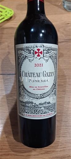 Bordeaux Pomerol Château Gazin 2021