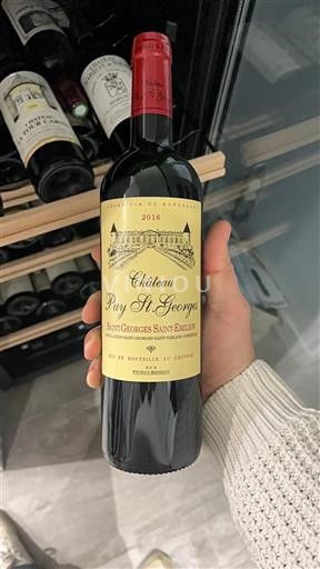 Bordeaux Saint-Georges-Saint-Émilion Château Saint Georges Puy saint georges 2016