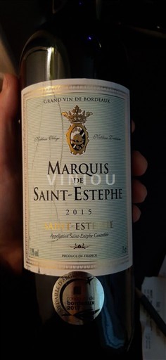 Bordeaux Saint-Estèphe Marquis de Saint-Estephe 2015