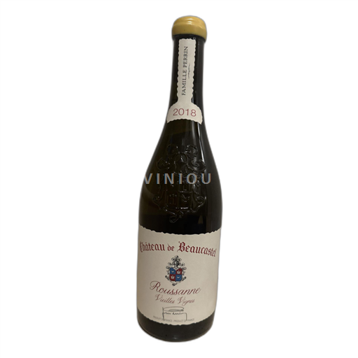 Rhônedalen Châteauneuf-du-Pape Château de Beaucastel Roussanne Vieilles Vignes Icke årgångsbetecknad