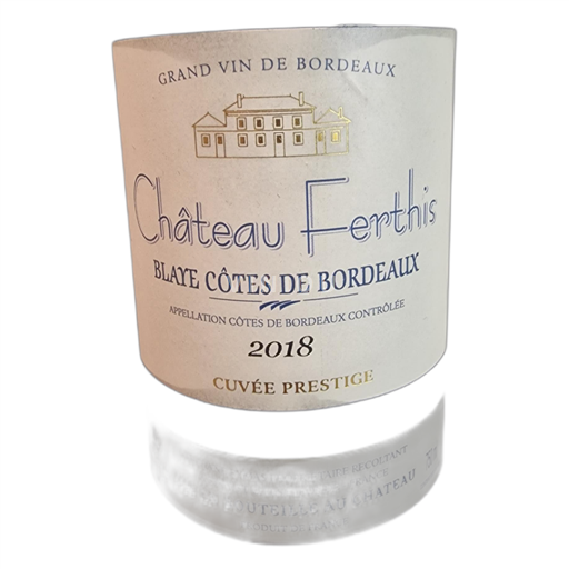 Bordeaux Blaye-côtes-de-bordeaux Château Ferthis Prestige 2018