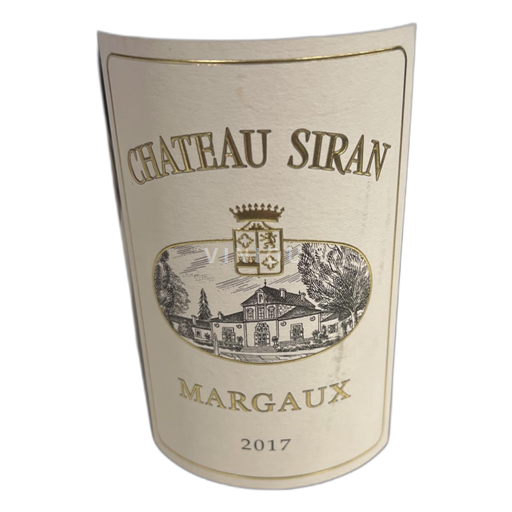 Bordeaux Margaux Château Siran 2017