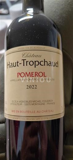 Bordeaux Pomerol Château Haut-Tropchaud 2022