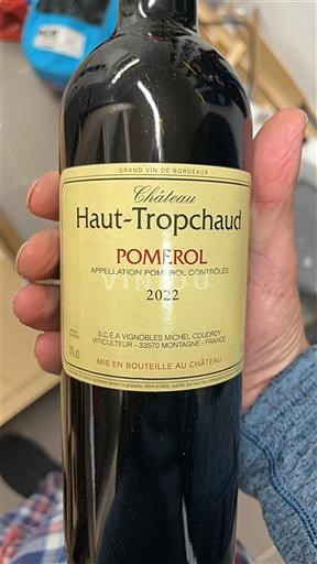 Burdeos Pomerol Château Haut-Tropchaud 2022