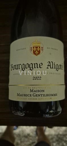 Bourgogne Bourgogne-aligoté Maison Maurice Gentilhomme 2022