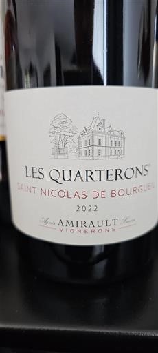 Loire Valley Saint-Nicolas-de-Bourgueil Amirault Les Quarterons 2022