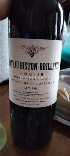 Burdeos No especificado Château Biston-Brillette 2018