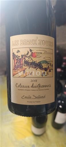 Valle della Loira Coteaux-du-giennois Emile Balland Les Beaux Jours 2018